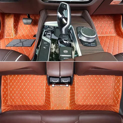 Alfombrillas coche naranja Matscarlux